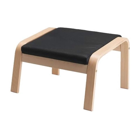 IKEA POANG ottoman cushion cover glose leather - Picture 1 of 2